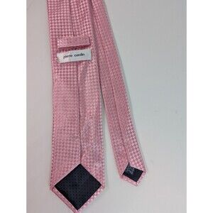 PIERRE CARDIN MEN'S TIE PINK/PLAIDS & CHECKS WIDTH: 3.25" LENGTH: 57" POLYESTER